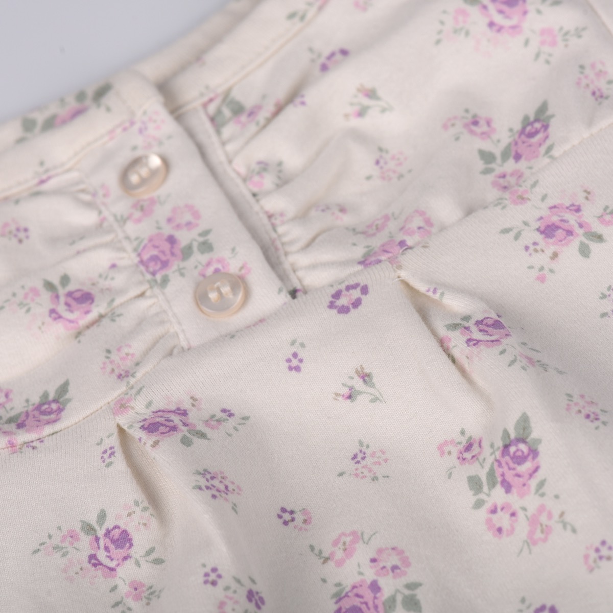 Toffee Moon, Baby Girls Bloomer Pants In Vintage Rose Print-3101