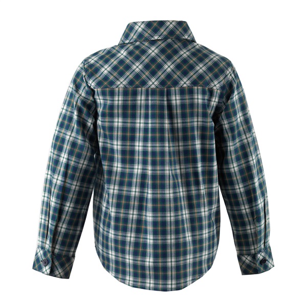 Rachel Riley, Boys Green & Navy Tartan Shirt-3675