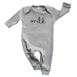 Organic Zoo Grey Milk Playsuit-0