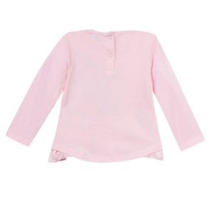 3Pommes Girls Pink Paris Long Sleeve T Shirt-3840
