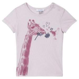 Absorba Giraffe Tee Shirt Pink-0