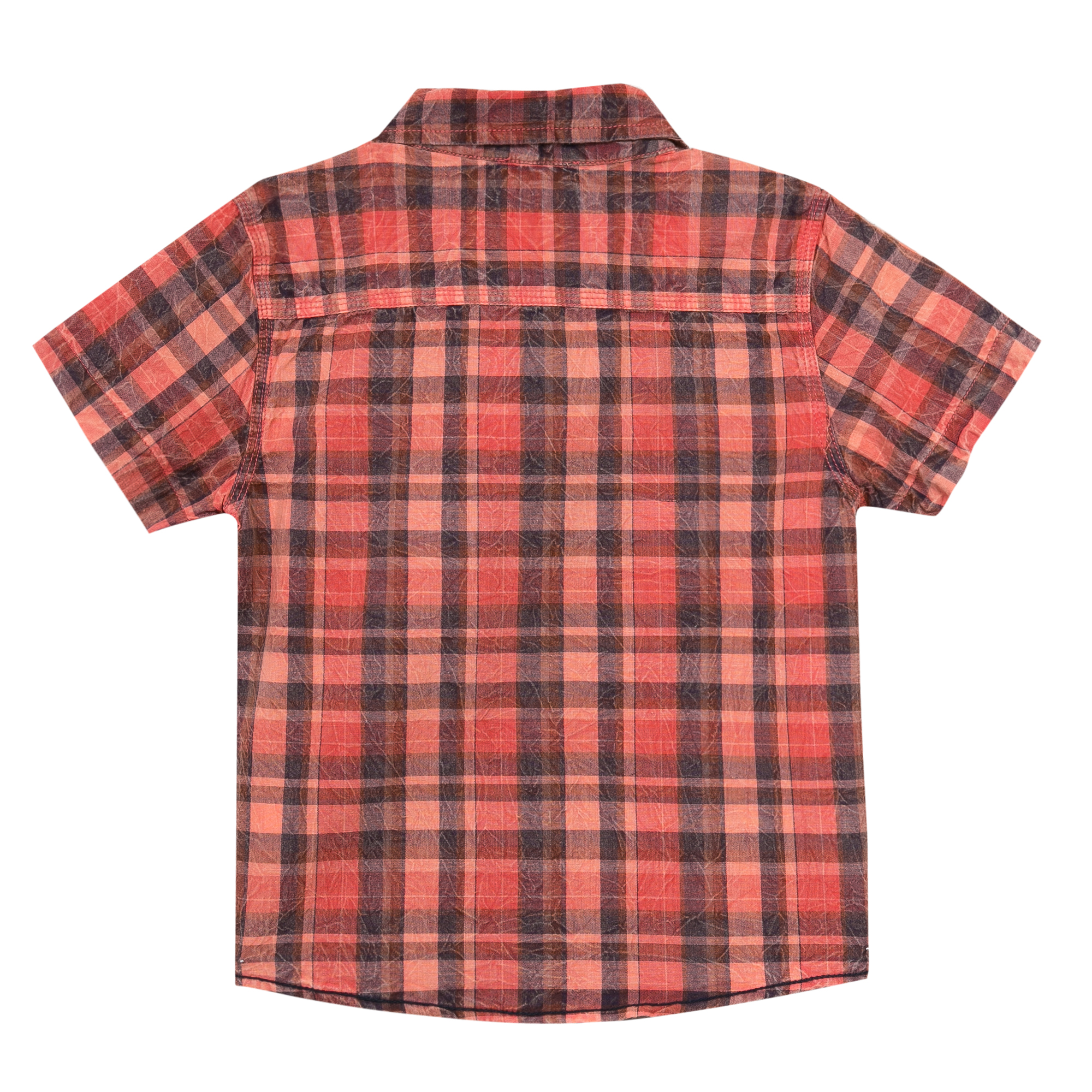 3Pommes Boys Distressed Red Shirt -3895