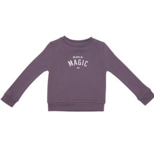 Bob & Blossom Plum "Believe In Magic" Sweatshirt-3968