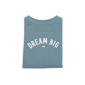 Bob & Blossom Slate Grey "Dream Big" Sweatshirt-0