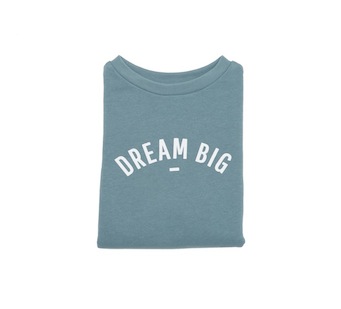 Bob & Blossom Slate Grey "Dream Big" Sweatshirt-0