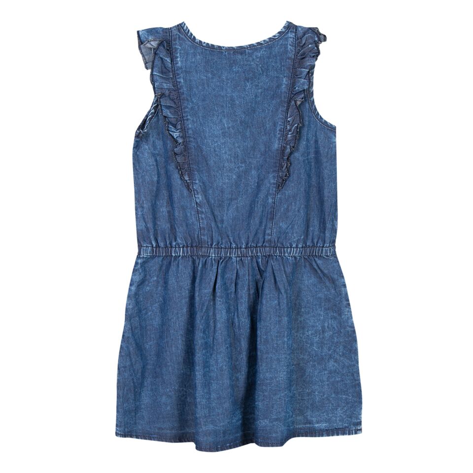 3Pommes Girls Cotton Chambray Dress-4114