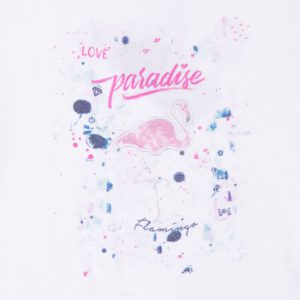 3Pommes Girls Flamingo T Shirt-4125