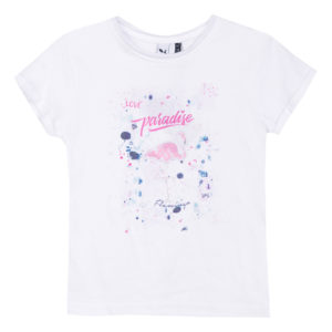 3Pommes Girls Flamingo T Shirt-0