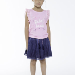 Girls Cotton Tassel Skirt-4132
