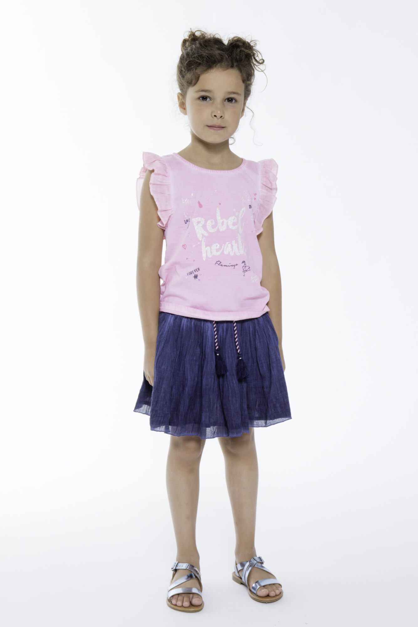 Girls Cotton Tassel Skirt-4132