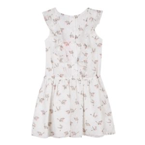 3Pommes Girls Ivory Chiffon Dress-4136