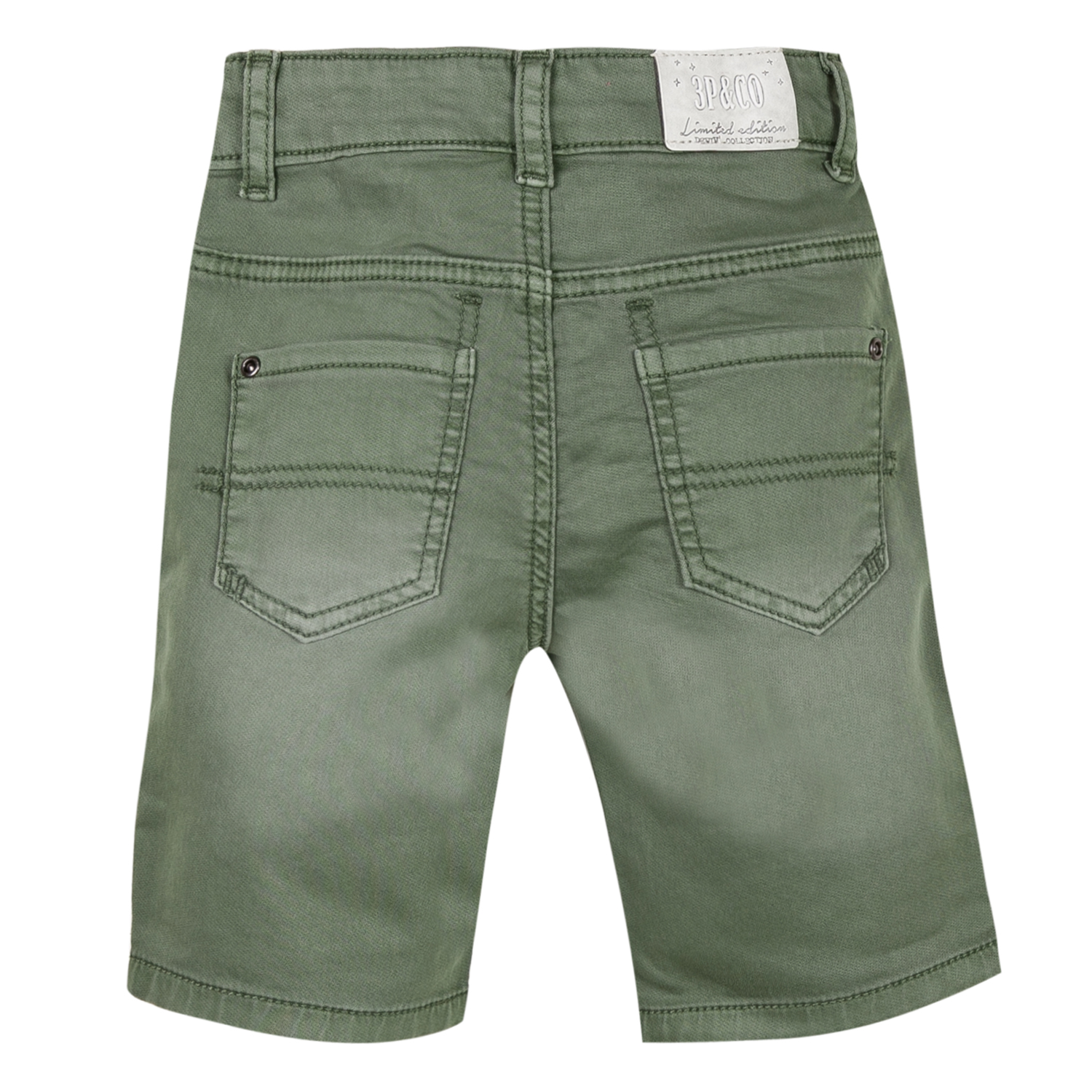 3Pommes Boys Khaki Bermuda Shorts-4134