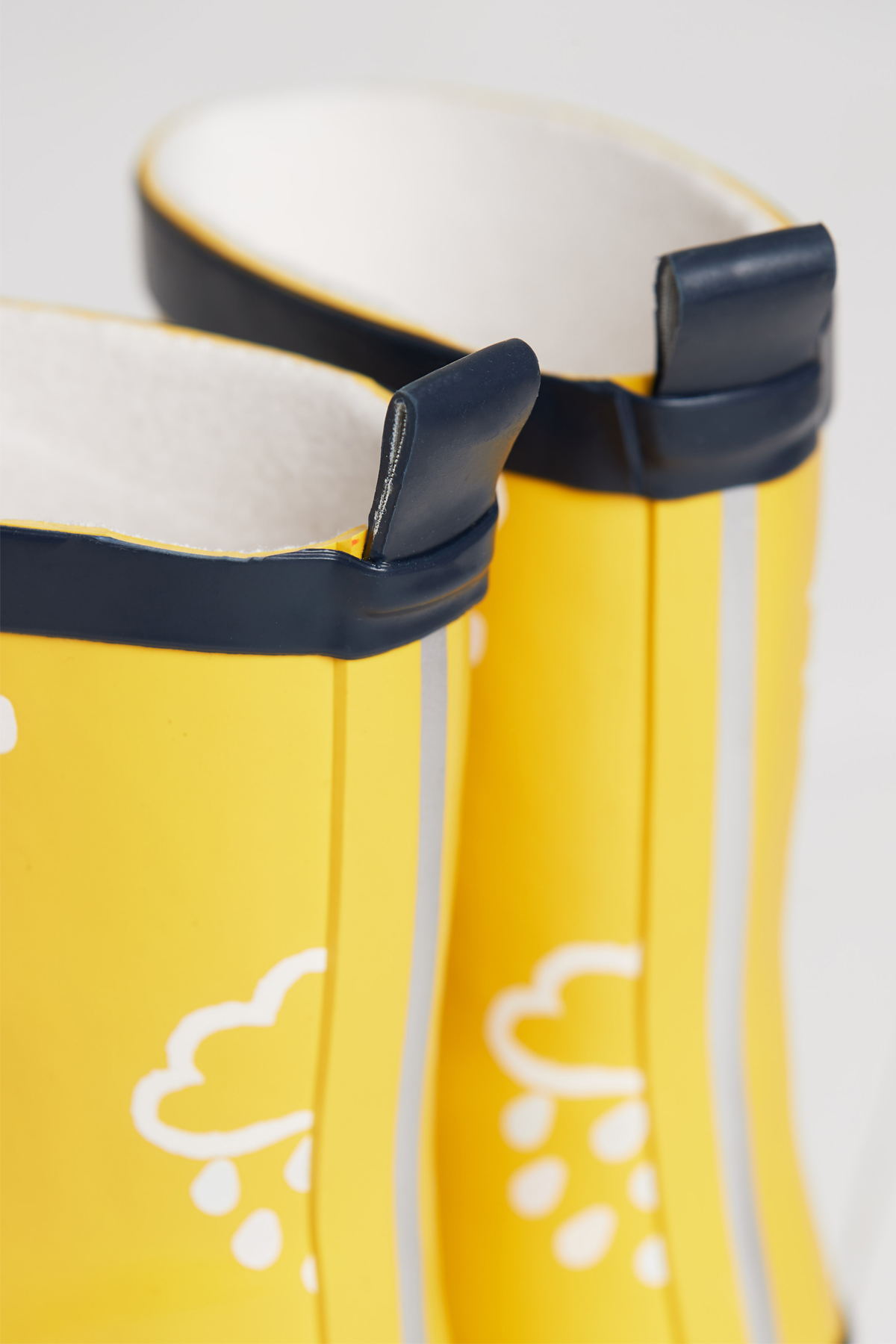 Grass & Air Kids Colour Revealing Wellies - Yellow - Image 2