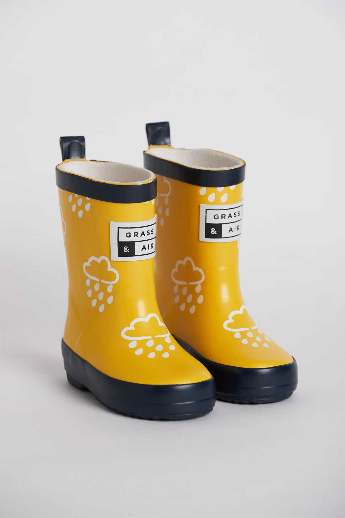 Grass & Air Kids Colour Revealing Wellies - Yellow - Image 6