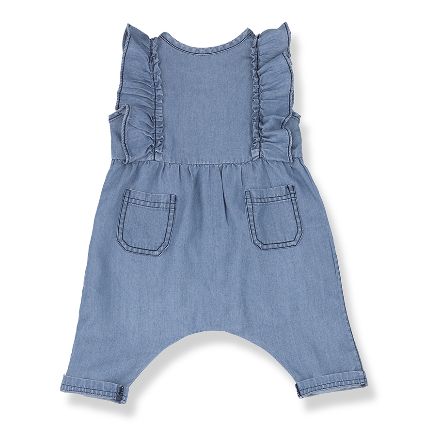 1+ In The Family Girls Denim Romper - Image 2