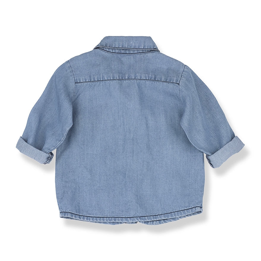 1+ In The Family Blue Denim Shirt - Image 2