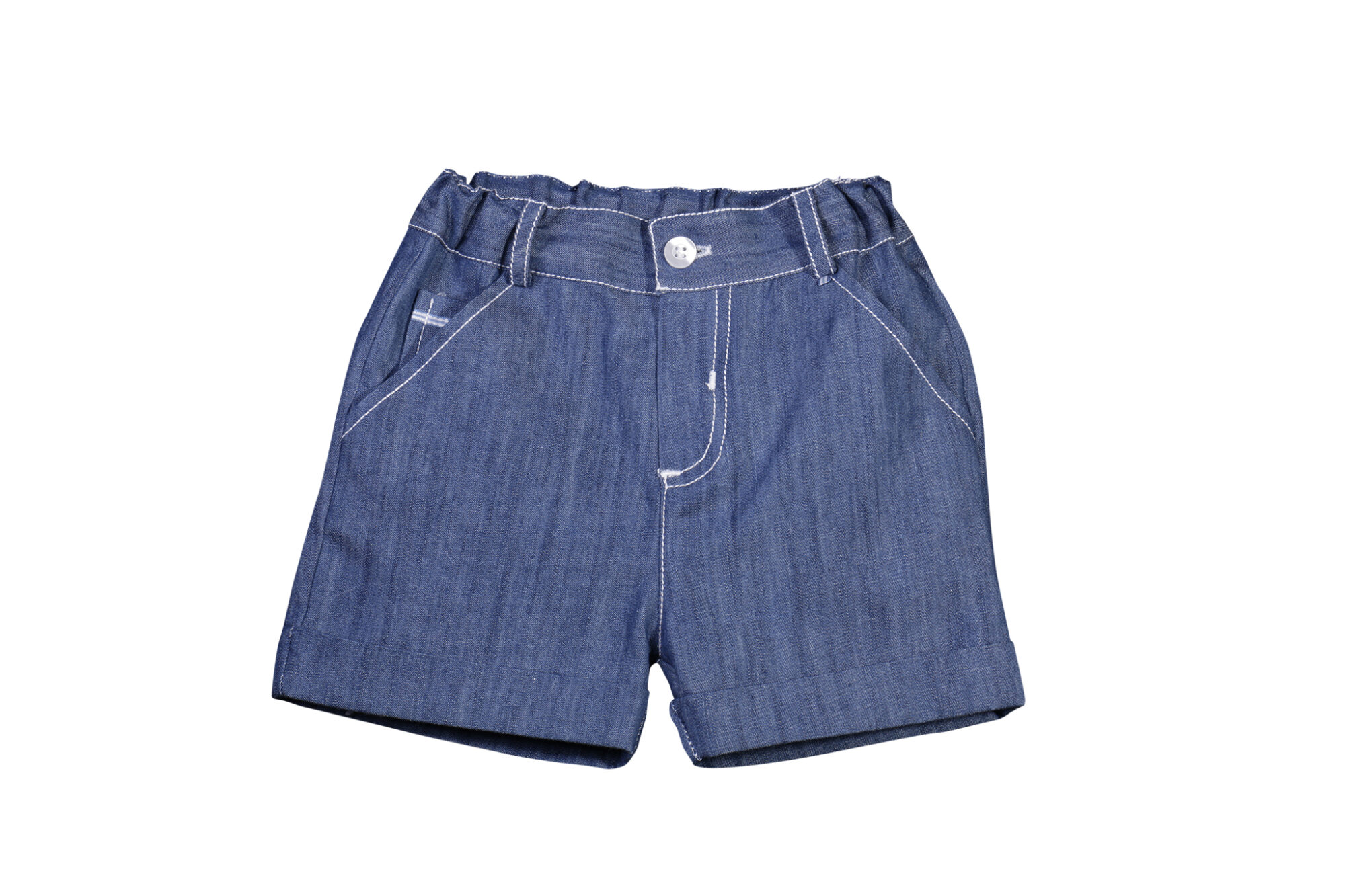 Patachou Navy Denim Shorts - Image 2