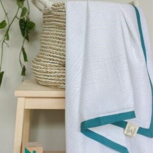 Malabar Baby Provence Blue Cotton Dohar Baby Blanket