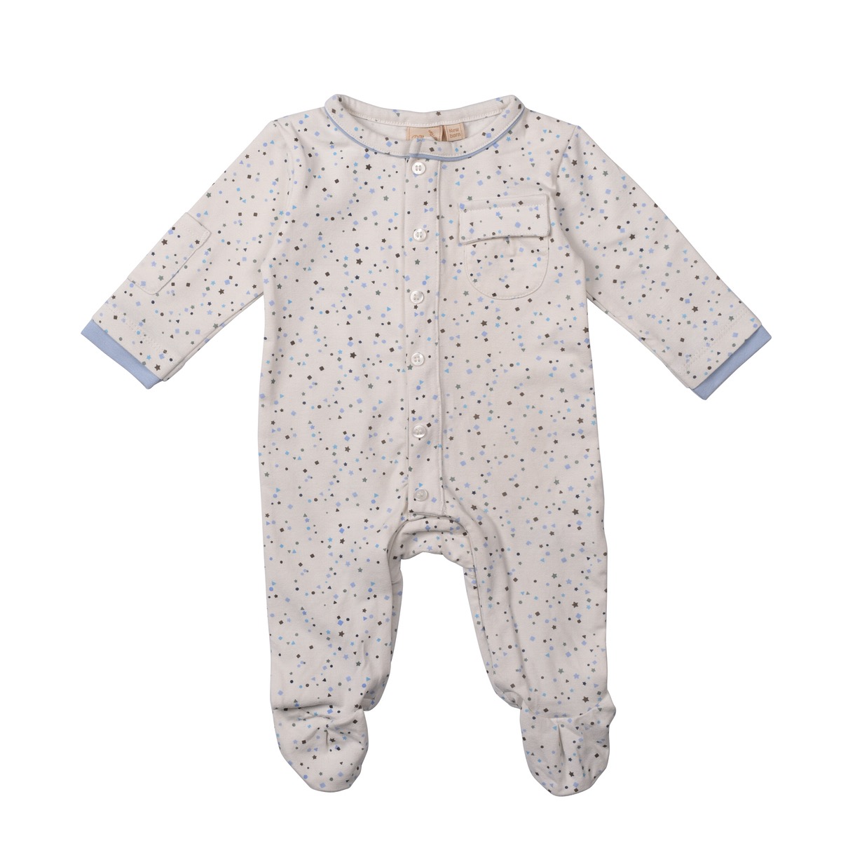 Toffee Moon Geo Print Sleepsuit - Image 2
