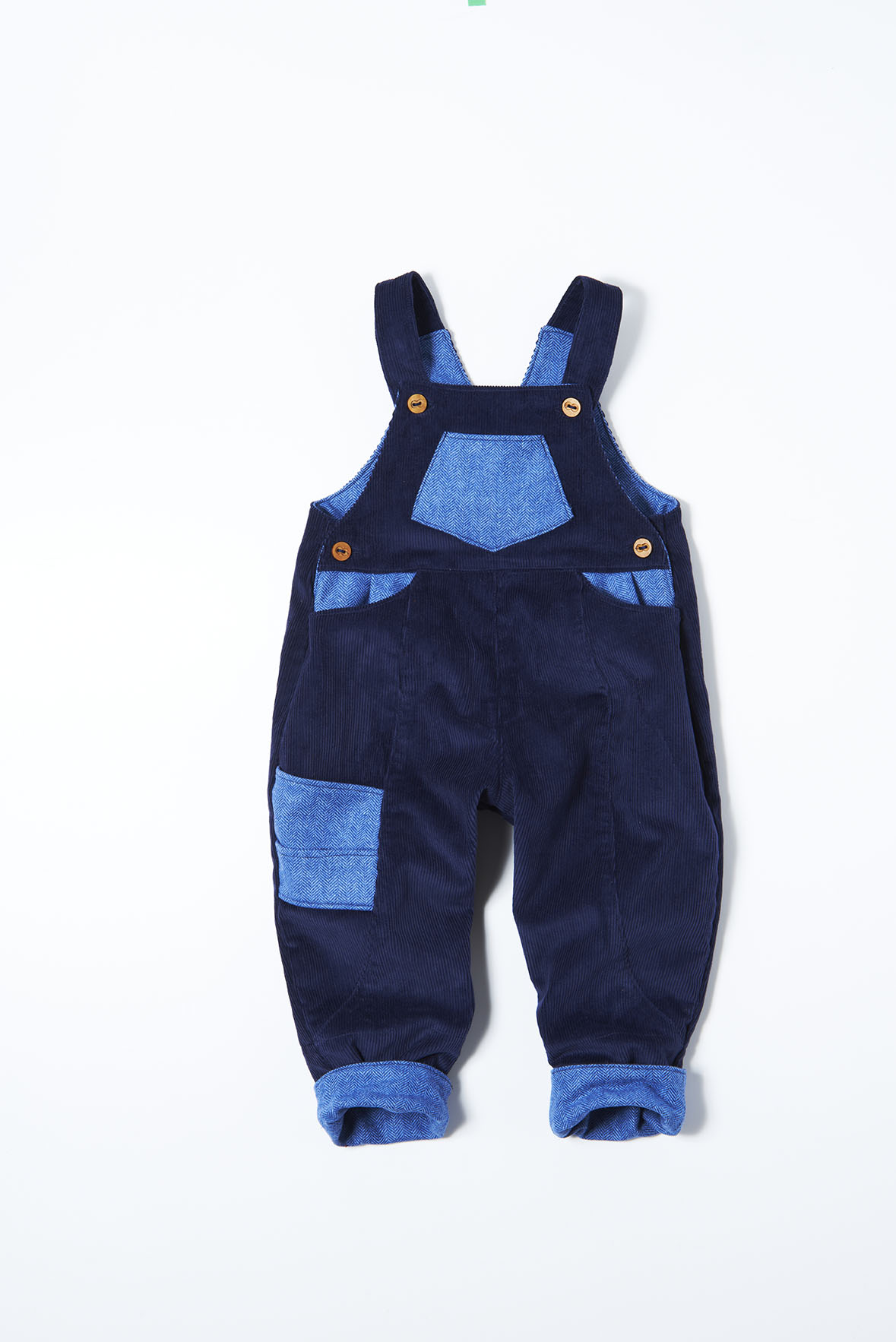 What Mother Made Special Edition Dungarees Navy & Powder Blue - Image 4