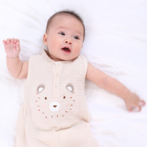 Albetta Bear applique motif romper