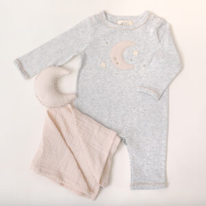 Albetta moon crochet babygrow