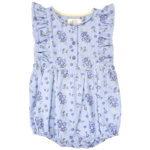 Albetta baby girls lilac daisy bubble romper