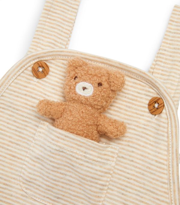 Albetta Teddy Bear boucle deunagree set cream stripes
